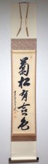 画像1:  掛軸No174【菊松有喜色】 (1)